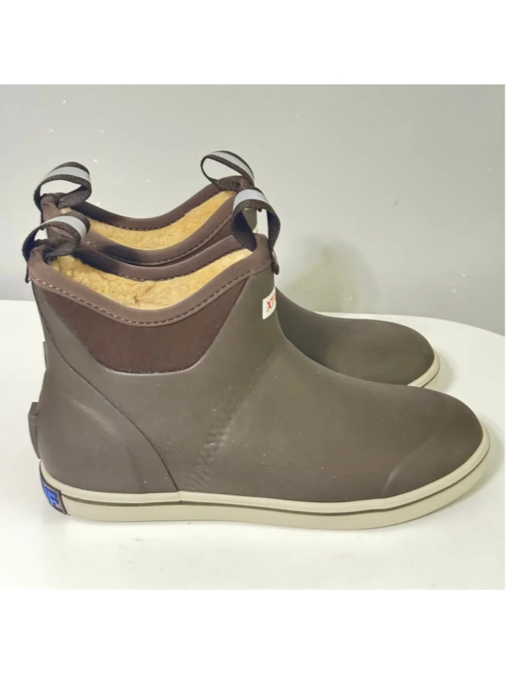 Size 9 Women's XTRATUF Brown Winter & Rain Boots Sherpa Waterproof 6” Unisex